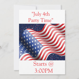 Invitation à la fête du 4 juillet