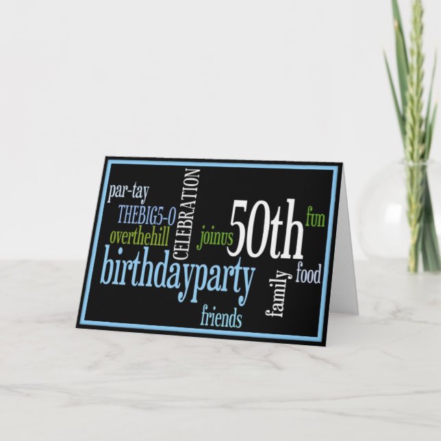 Invitation à la fête du 50e anniversaire (Devant)