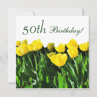 Invitation à la fête du 50e anniversaire des tulip