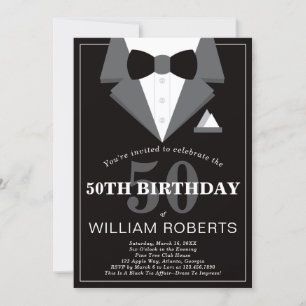 Invitation à la fête du 50e anniversaire, Tuxedo