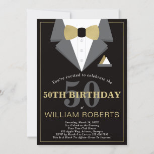 Invitation à la fête du 50e anniversaire, Tuxedo