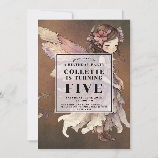 Invitation à la fête du 5e anniversaire de la Fill (Devant)