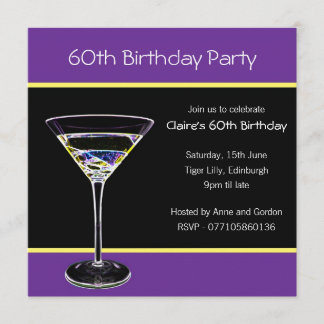 Invitation à la fête du 60e anniversaire