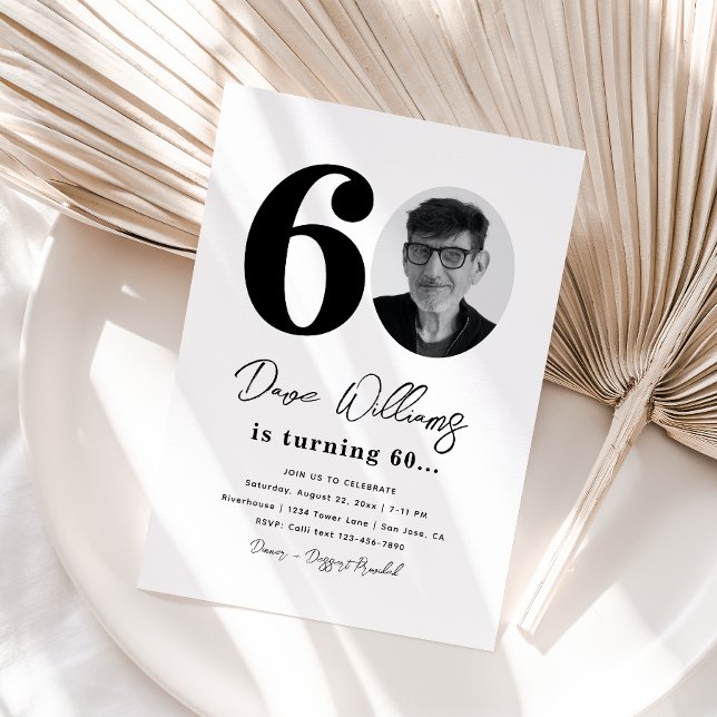 Invitation à la fête du 60e anniversaire | 60e ann (Créateur téléchargé)