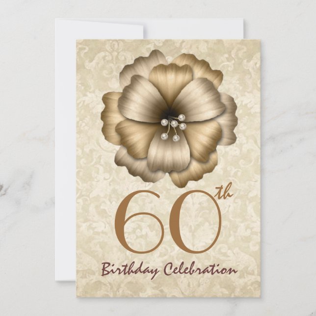 Invitation à la fête du 60e anniversaire Bow (Devant)