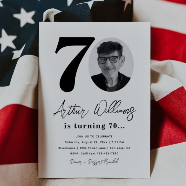 Invitation à la fête du 70e anniversaire | 70e ann (Créateur téléchargé)