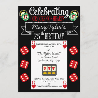 Invitation à la fête du 75e anniversaire de la Rei