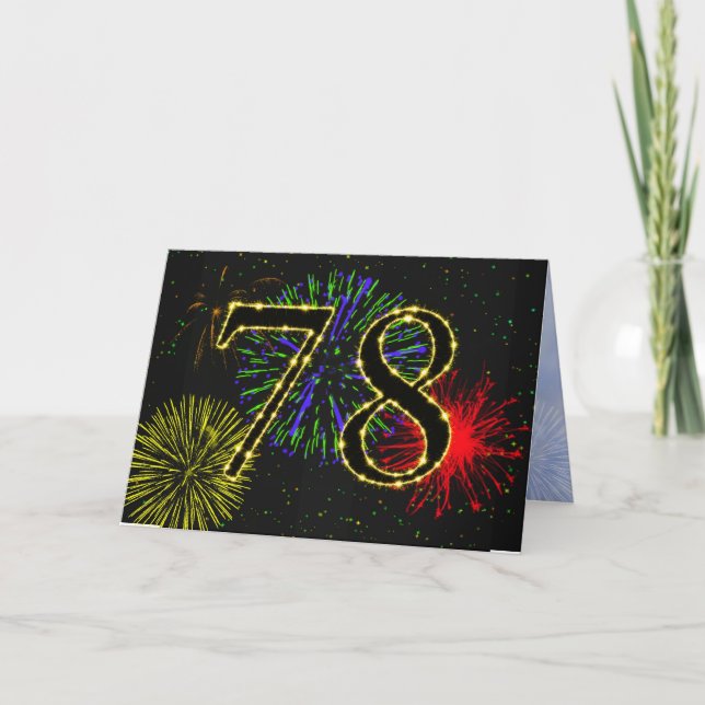 Invitation à la fête du 78e anniversaire (Devant)