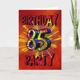 Invitation à la fête du 85e anniversaire