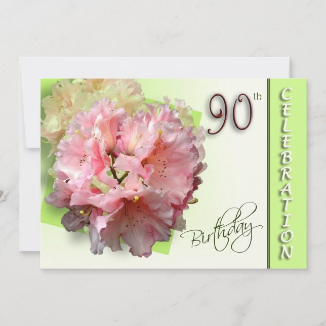 Invitation à la fête du 90e anniversaire - Rhodode (Devant)
