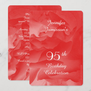 Invitation à la fête du 95e anniversaire, Rose de