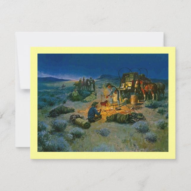 INVITATION À LA FÊTE DU BARBECUE OCCIDENTAL ~ PERS (Devant)