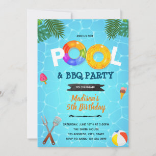Invitation à la fête du BBQ de cuisine