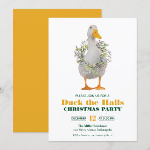 Invitation à la fête du canard de Noël