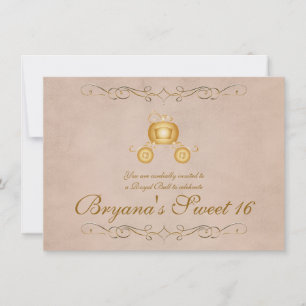 Invitation à la fête du Carrosse de Cendrillon Pri