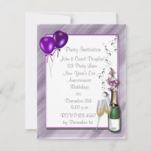 Invitation à la fête du Champagne violet