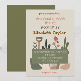 Invitation à la fête du club de jardinage – Fleurs