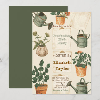 Invitation à la fête du club de jardinage – Fleurs