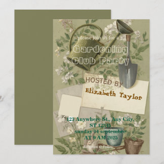 Invitation à la fête du club de jardinage – Fleurs