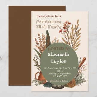 Invitation à la fête du club de jardinage – Fleurs