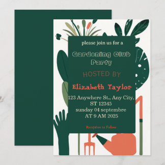 Invitation à la fête du club de jardinage – Fleurs