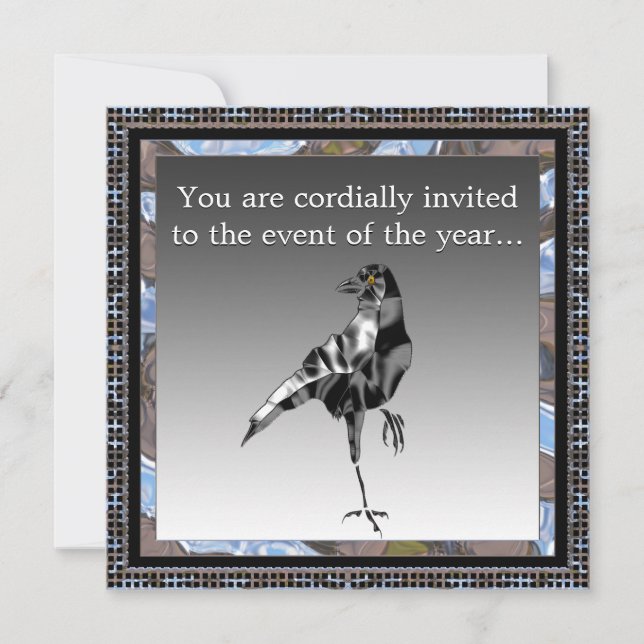 Invitation à la fête du Corbeau noir (Devant)