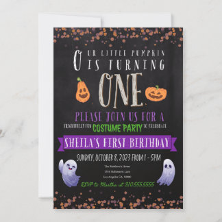 Invitation à la fête du costume d'anniversaire