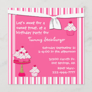 Invitation à la Fête du Cupcake