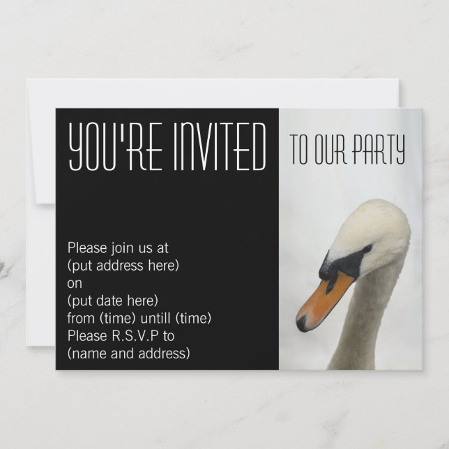 Invitation à la fête du cygne blanc (Devant)
