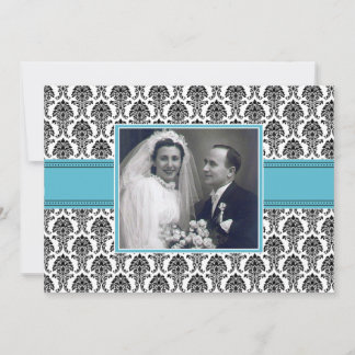 Invitation à la fête du Damask Aquamarine