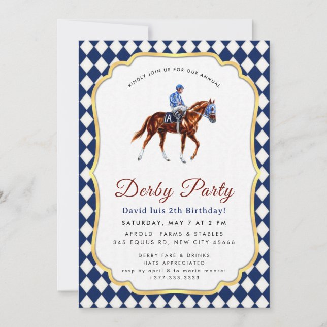 Invitation à la fête du Derby (Devant)