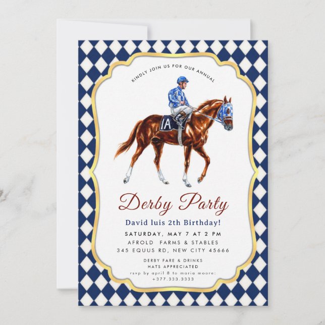 Invitation à la fête du Derby (Devant)