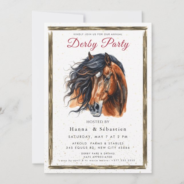 Invitation à la fête du Derby (Devant)