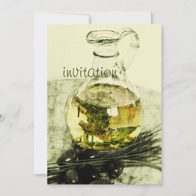 invitation à la fête du dîner rustique (Devant)