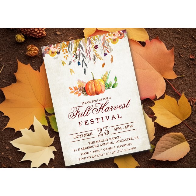 Invitation à la fête du festival de récolte d'auto (Créateur téléchargé)