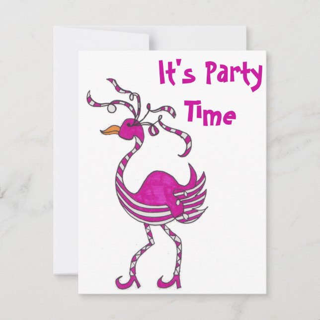 Invitation à la fête du Flamant rose (Devant)