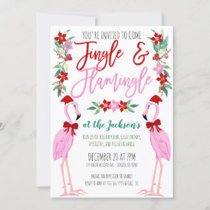 Invitation à la fête du Flamant rose de Noël