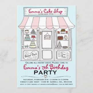 Invitation à la fête du gâteau