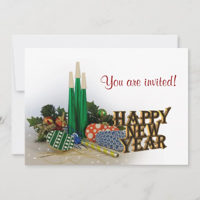 Invitation à la fête du Nouvel An (Devant)