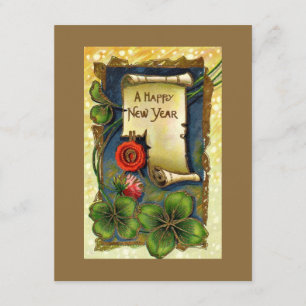 Invitation à la fête du Nouvel An Vintage