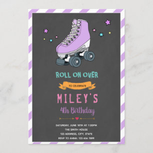 Invitation à la fête du patinage de roulettes