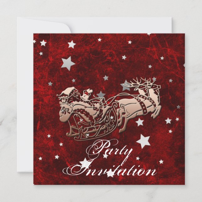 Invitation à la fête du Père Noël (Devant)