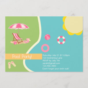 Invitation à la fête du pool