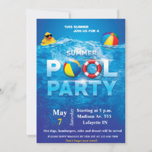 Invitation à la fête du pool