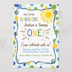 Invitation à la fête du premier anniversaire du so