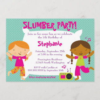 Invitation à la fête du sommeil pour l'anniversair