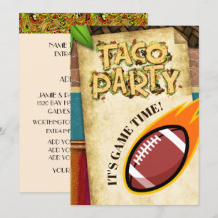 Invitation à la Fête du Taco de Football