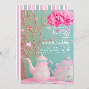 Invitation à la fête du thé de la Saint-Valentin