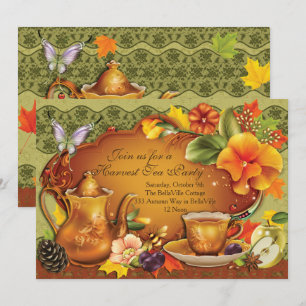 Invitation à la fête du thé de l'automne