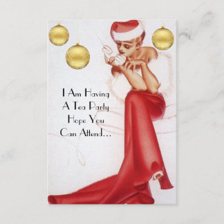 Invitation à la fête du thé de vacances